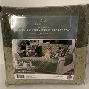 Green Quilted Furniture Cover for Stylish Protection
